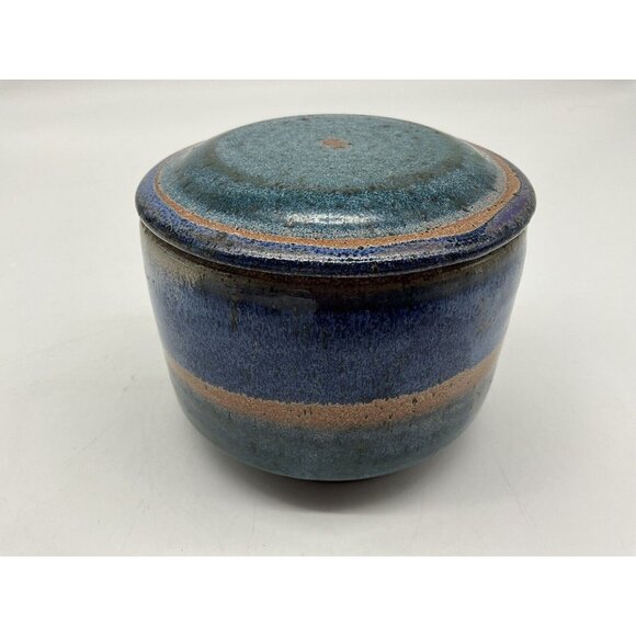 French Butter Keeper Hand Thrown Pottery One of a Kind Hand Crafted Pottery VTG - Picture 9 of 16